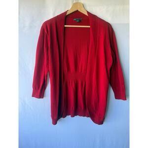 Covington Petite Red Cardigan- Size XLP